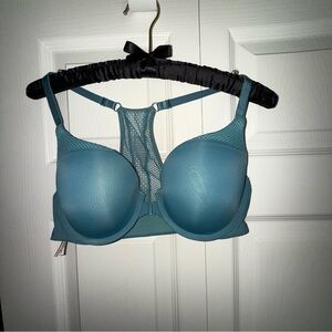 Victoria's Secret Teal Mesh Accent‎ front Close Bra size 36C